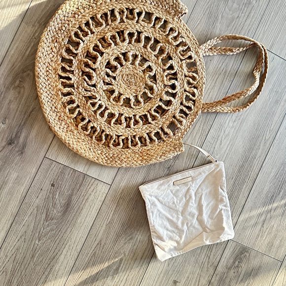 Zara Tan Woven Tote Bag - Picture 5 of 6